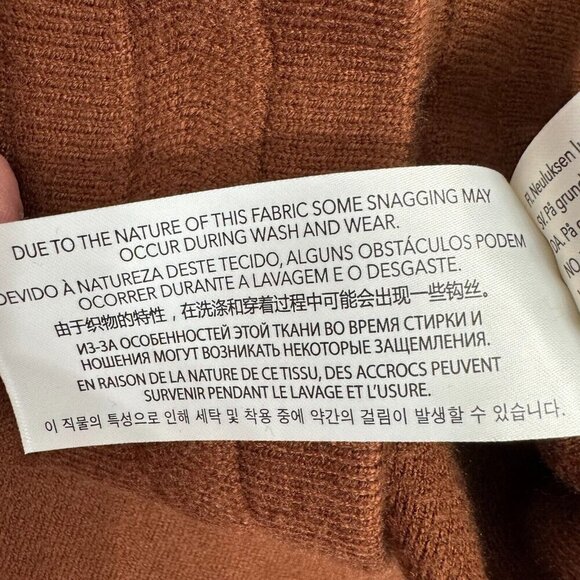 Varley True Knit Kent Lounge Pant Cuffed Hem Tosh Sweatpants Brown 27.5 Size S - Picture 16 of 16